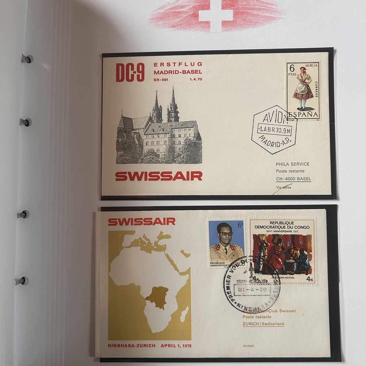 Tutti i francobolli:  Briefmarken/Karten Gotthard-Bahn Schweiz, Sammlung Philat – Usato da Laufen venduto da belleskulptur 5