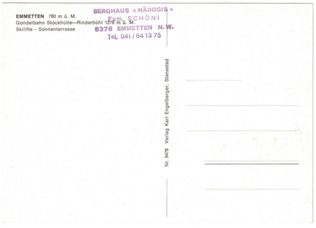 Cartoline postali: Emmetten - 5 Bild AK – Usato da Binningen venduto da Mountainrider 1