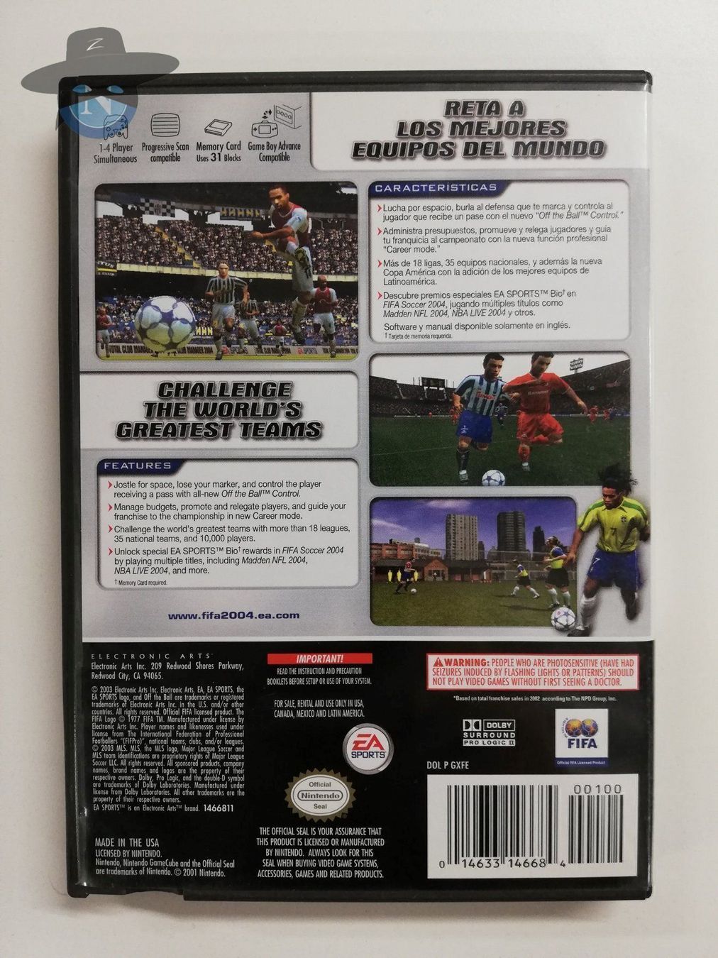 Nintendo Giochi: Fifa Soccer 2004        / USA / Gamecube – Usato da St. Gallen venduto da zorro_dc 1