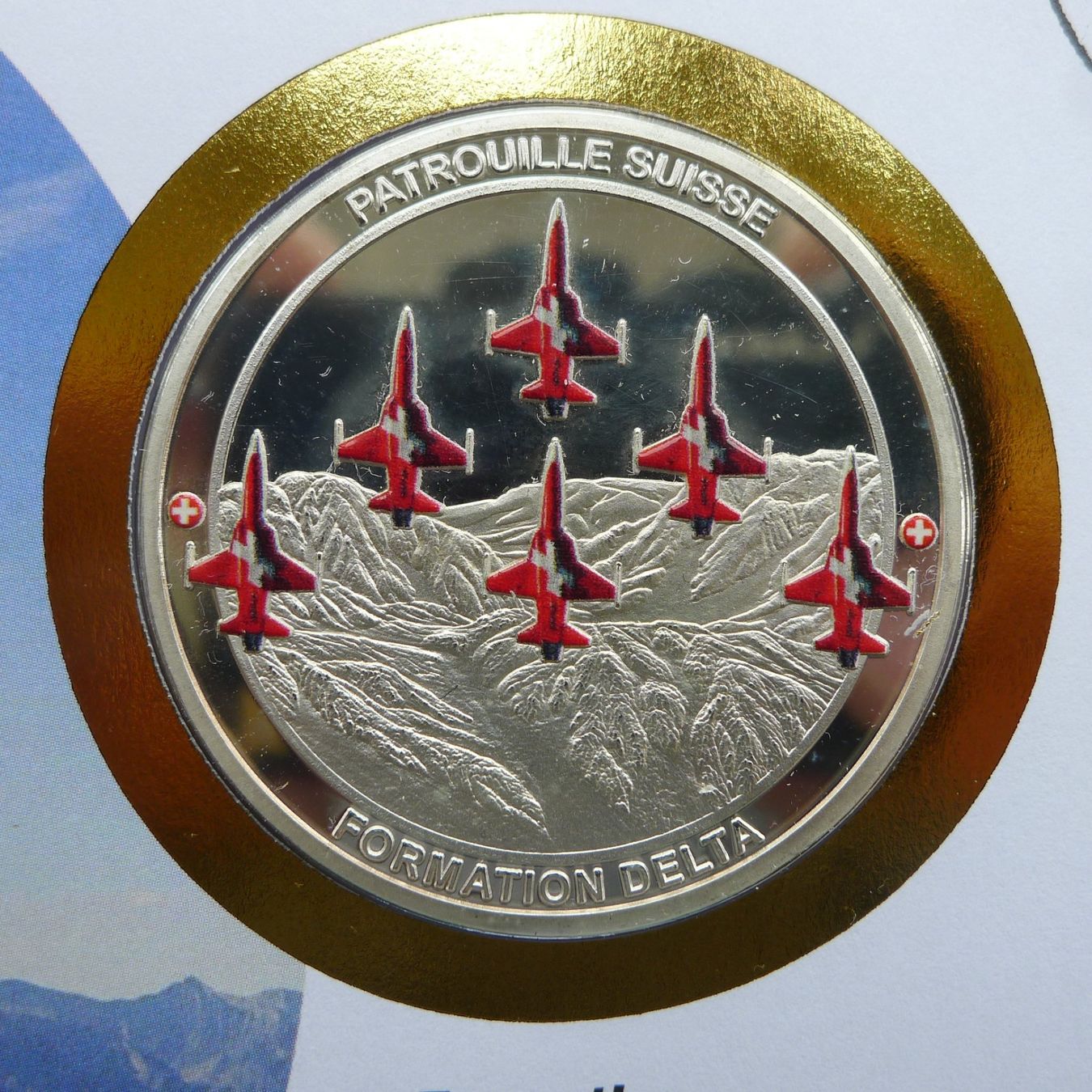 Tutti i francobolli: 2023, Patrouille Suisse Numisbrief "Formation DELTA" – Usato da Sursee venduto da Luzernerraute 1