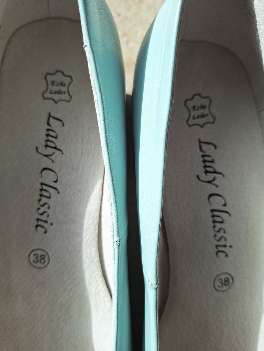 Scarpe da donna: Absatzschuhe, helles türkis, Gr. 38, Echtleder - – Usato da Klingnau venduto da vollmond36 4