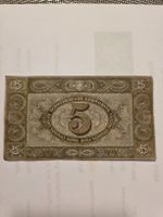 5 Franken 1947 Banknote SNB guter Zustand