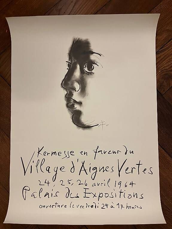 Poster & Bilder: Affiche Hans Erni Aigues Vertes Genève  – Gebraucht aus Fribourg von petitsmoineaux