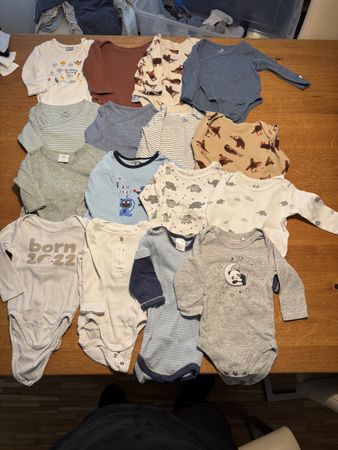 Baby Bodies, Gr. 62, 15 Stück, Langarm, Top Zustand!