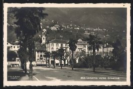 AK Locarno, verso Orselina, 1927