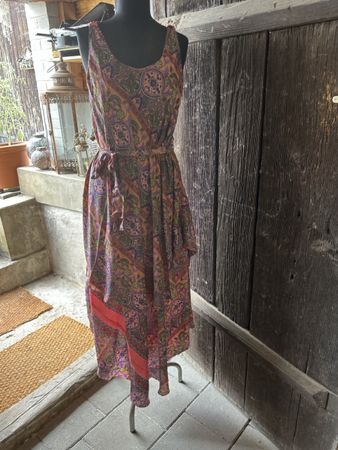 Seidenkleid gemustert Grösse M