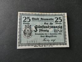 Dt. Reich, Arnswalde,  Notgeldschein