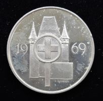 Medaille Eidg. Schützenfest Thun 1969 900/1000 Silber 15,2gr