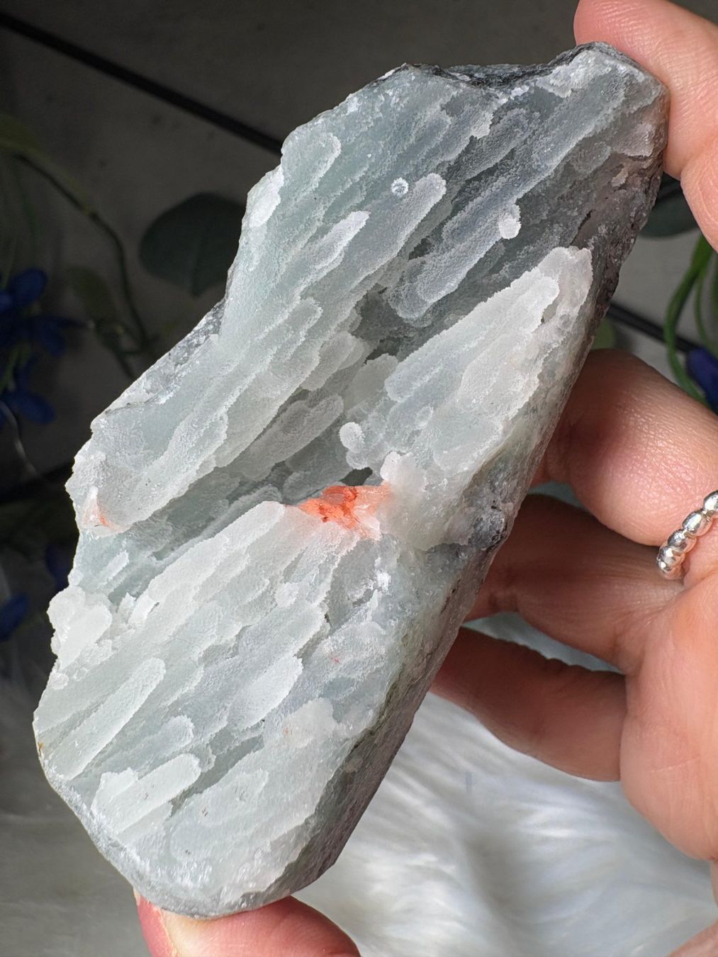 Minerali & Pietre curative: Chalcedon-Stalaktit mit Heulandit – Nuovo (secondo la descrizione) da Neuheim venduto da m.hald