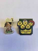 pin's vendanges et abbaye de lutry suisse collector
