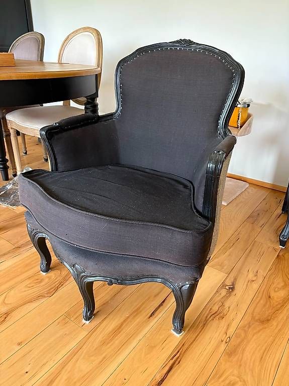 Sessel: Bergere lin noir – Gebraucht aus Vich von NatachaCK