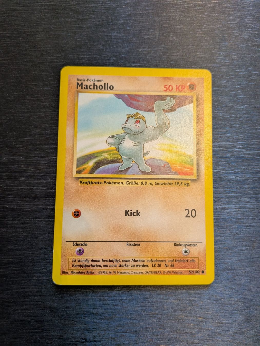 Pokémon Cartes à collectionner: Base Set Machop / Machollo 52/102 DE Ab 1 – D'occasion à Paradiso par Pkmn10
