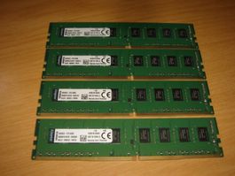 4 stück 8gb ddr4 2133 RAM für Computer. Getestet.