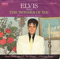 Elvis  --  The Wonder of you   Single7