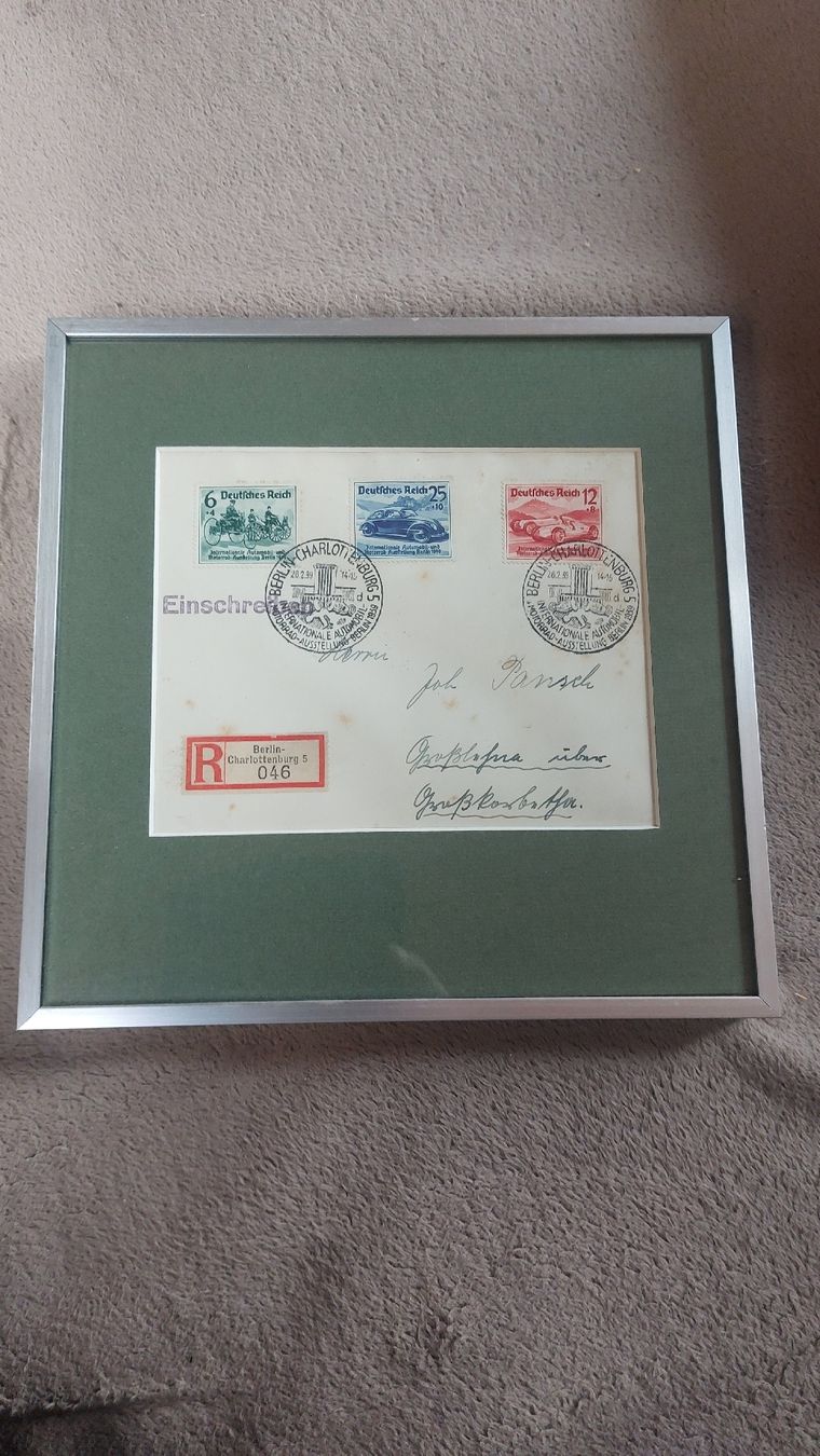 Tutti i francobolli: Automobilausstellung Berlin 1939 - Briefmarken – Usato da Opfertshofen SH venduto da museumswert