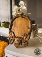Geweihschild aus Holz