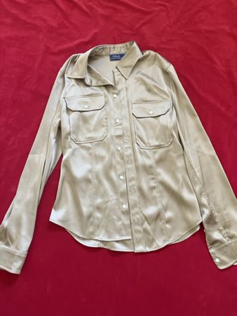 Bluse Polo Ralph Lauren Groesse 8 beige neu