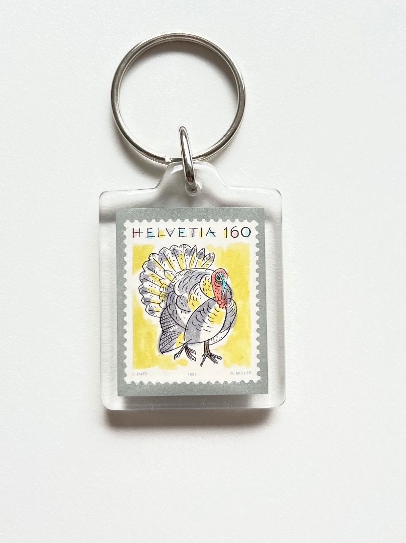 Portachiavi: Schlüsselanhänger PTT Briefmarken – Usato da Spiez venduto da Fridu99