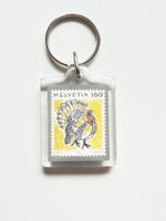 Schlüsselanhänger PTT Briefmarken