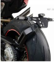 Support de plaque d'immatriculation moto R&G - État neuf!