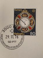 Sammlerstück: PTT Wertzeichenverkaufsstelle Karte, 1976!