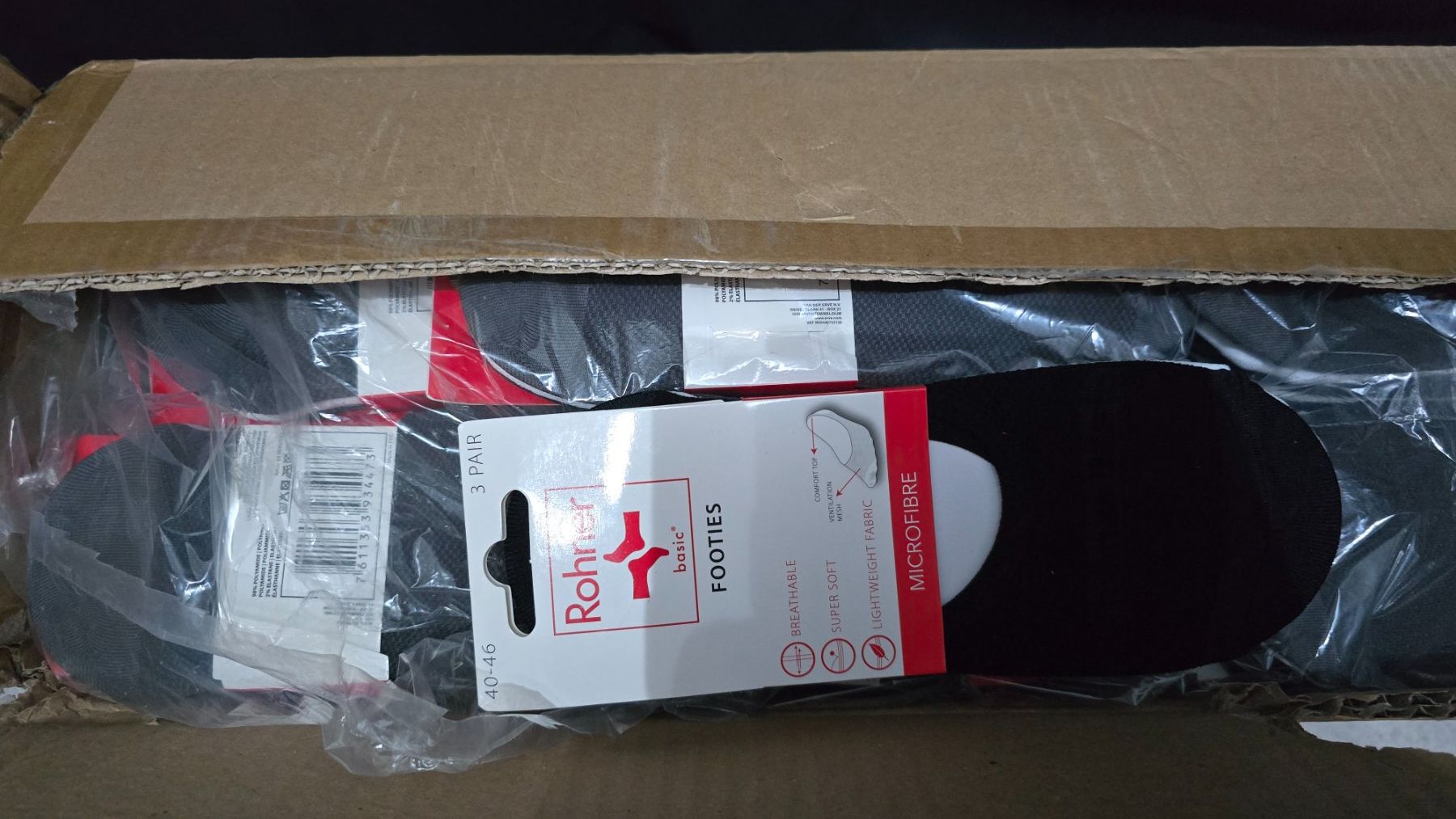 Rohner Calze: 30 Paar Rohner Basic Footies / Socken / Füsslinge RESTPOSTEN – Nuovo e nell'imballaggio originale da Thalwil venduto da VitaMini