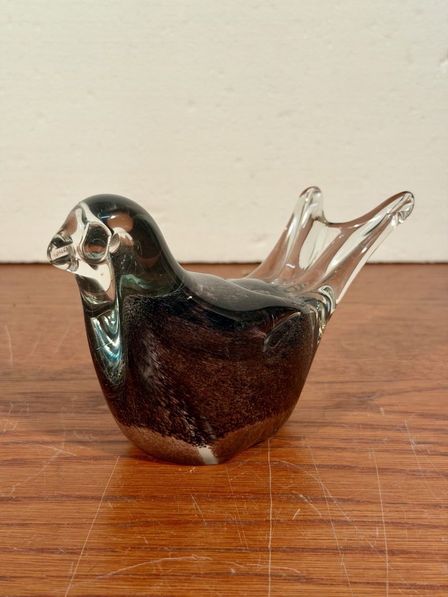 Murano Statuette: Handcrafted Vintage Murano bird – Usato da Lausanne venduto da artnouveau05
