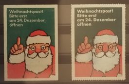 2941) 2 Weihnachts Vignetten Ungezähnt und gezähnt