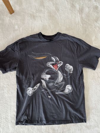 LFDY Looney Tunes Bugs Bunny T-Shirt, Schwarz, Grösse S