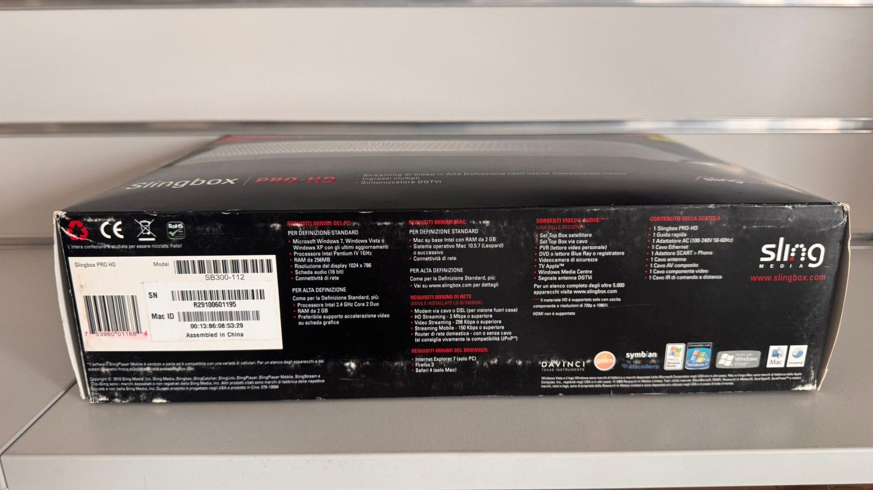 Lettore multimediale & Streamer: Sling Media SlingBox PRO-HD - Digital Media Streamer Box – Nuovo (secondo la descrizione) da Dietlikon venduto da SAT-SWISS 2