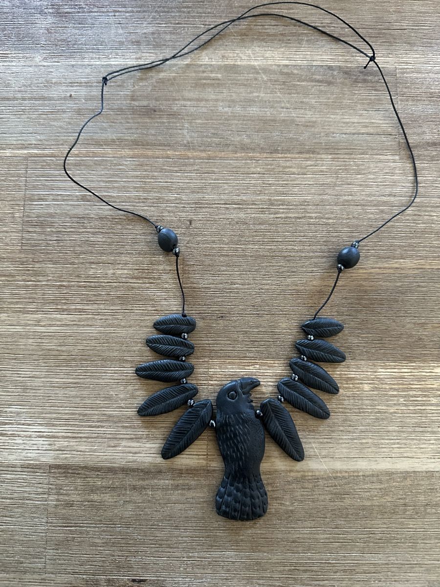 Colliers: Vogel - RabenKette / Modeschmuck aus Kunststoff  – Neuf (Voir description) à Gysenstein par HerZliCHer501