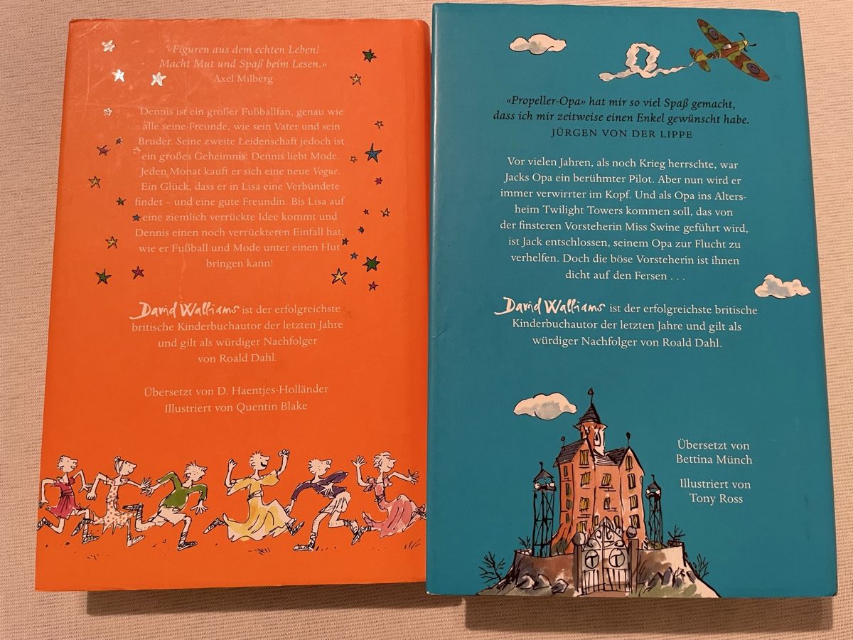 Libri: David Walliams Kinderbücher Set "Kicker im Kleid" & Co. – Usato da Muttenz venduto da twins9 1