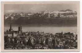 LAUSANNE et Alpes de la Savoie No. 1047