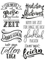 Silikonstempel Herzlichen Glückwunsch