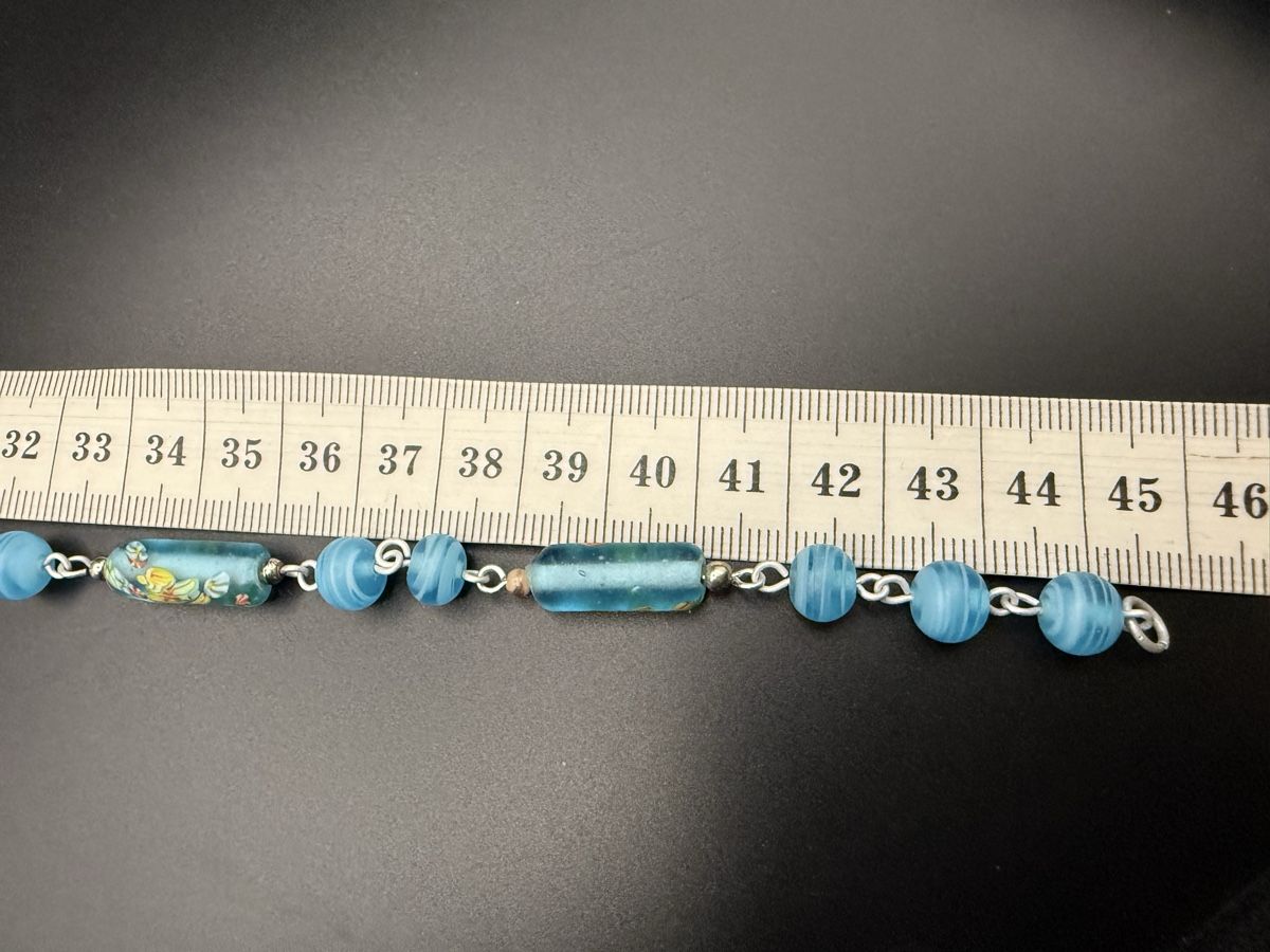 Catenine: Halskette mit blauen Glasperlen – Usato da Lamone venduto da LaCantinaMagica 7