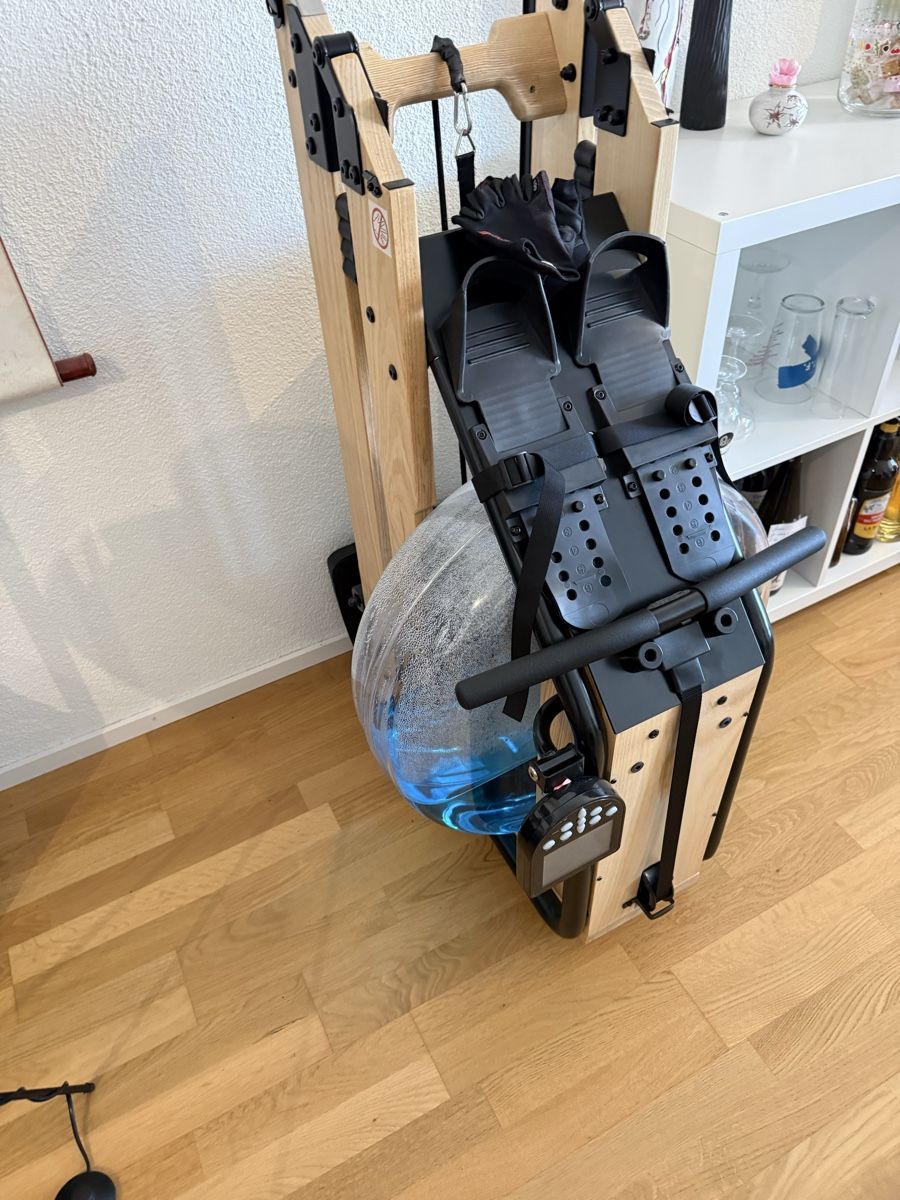 Gonser Gommoni, kayak & canoe: Rameur à eau Thor avec moniteur, bois et noir – Nuovo (secondo la descrizione) da Biel/Bienne venduto da jul_9mjw 2