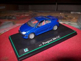 Peugeot 206 CC Phase I 2000-2003 dunkelblau met. / schwarz
