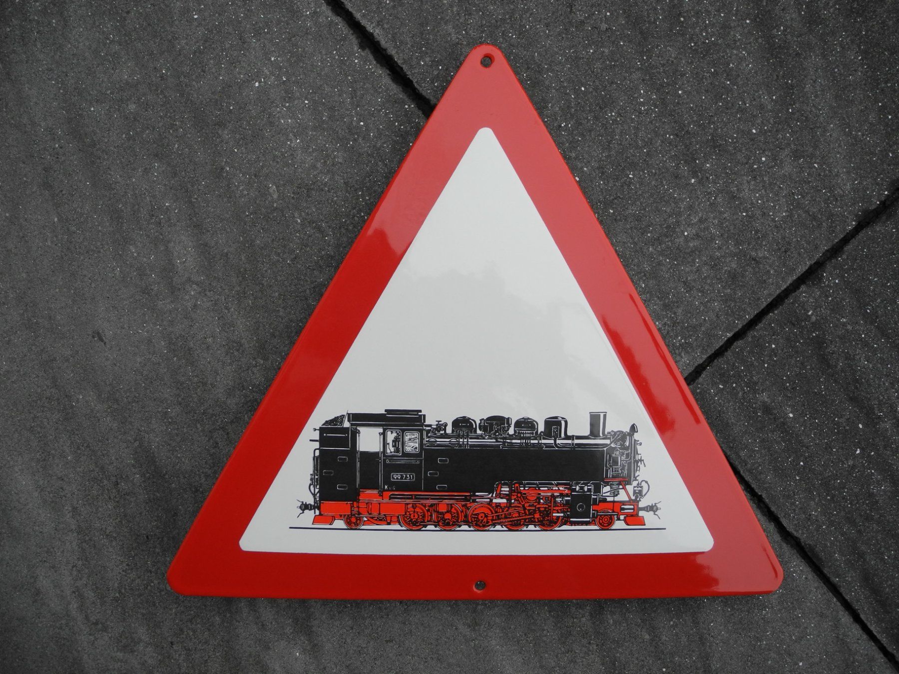 Schilder: DAMPFLOK EMAILSCHILD – Neu (gemäss Beschreibung) aus Reinach AG von Huckleberrysix