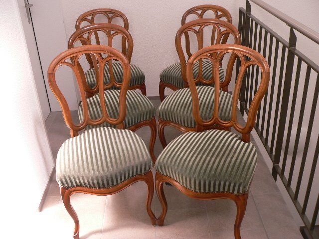 Divani: Louis Philippe Sofa, Sessel und 6 x Stühlen. Set – Usato da Schaffhausen venduto da gbsh2013 5