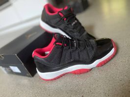 Air Jordan 11 retro Low BG Black True Red-White - 39