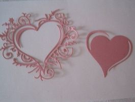 Stanz-Papier Motive 2 Herzen