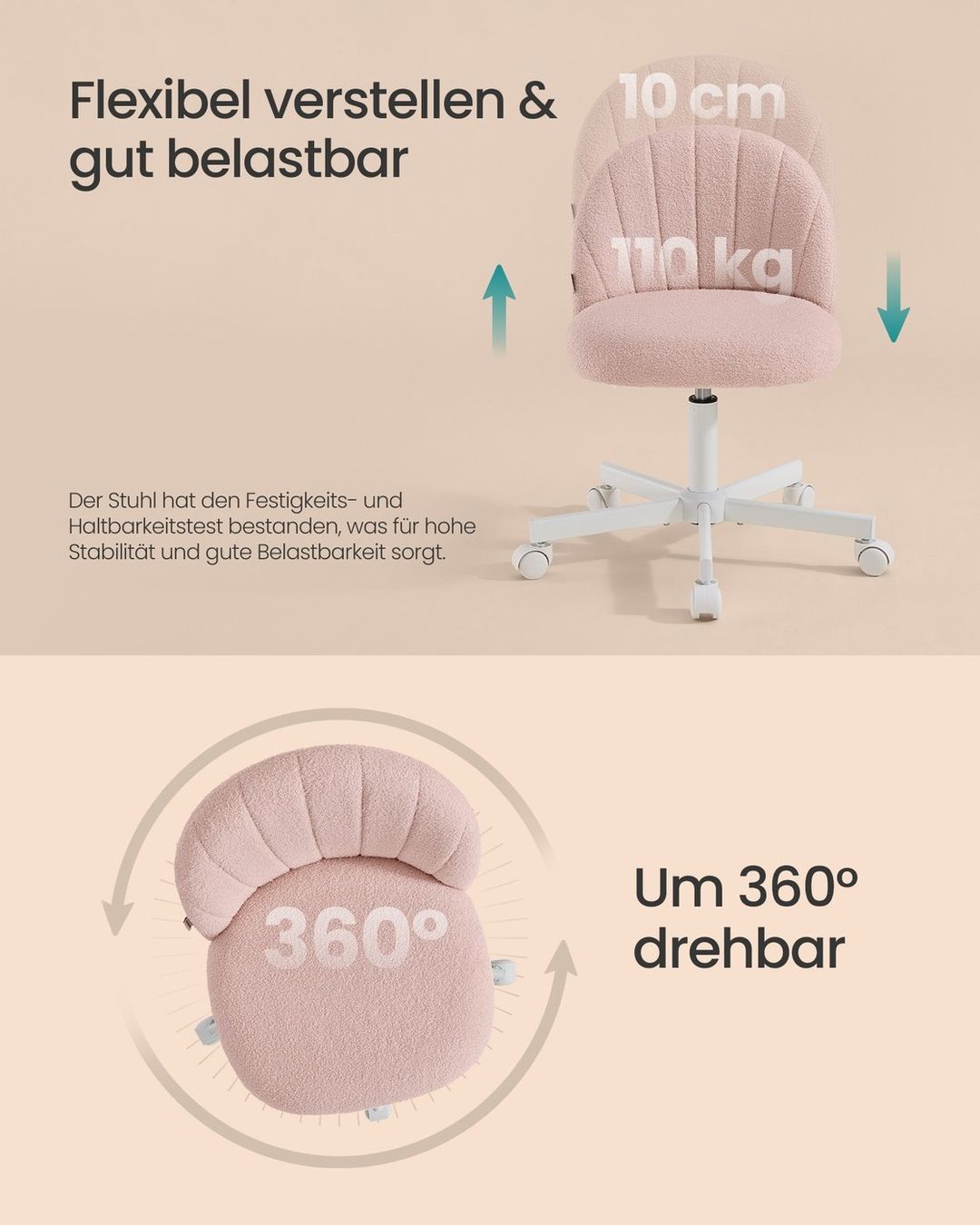 Sedie: Fleecestuhl mit Polsterung GLAMORA – Nuovo e nell'imballaggio originale da Lachen SZ venduto da MAMORU-MOEBEL 6