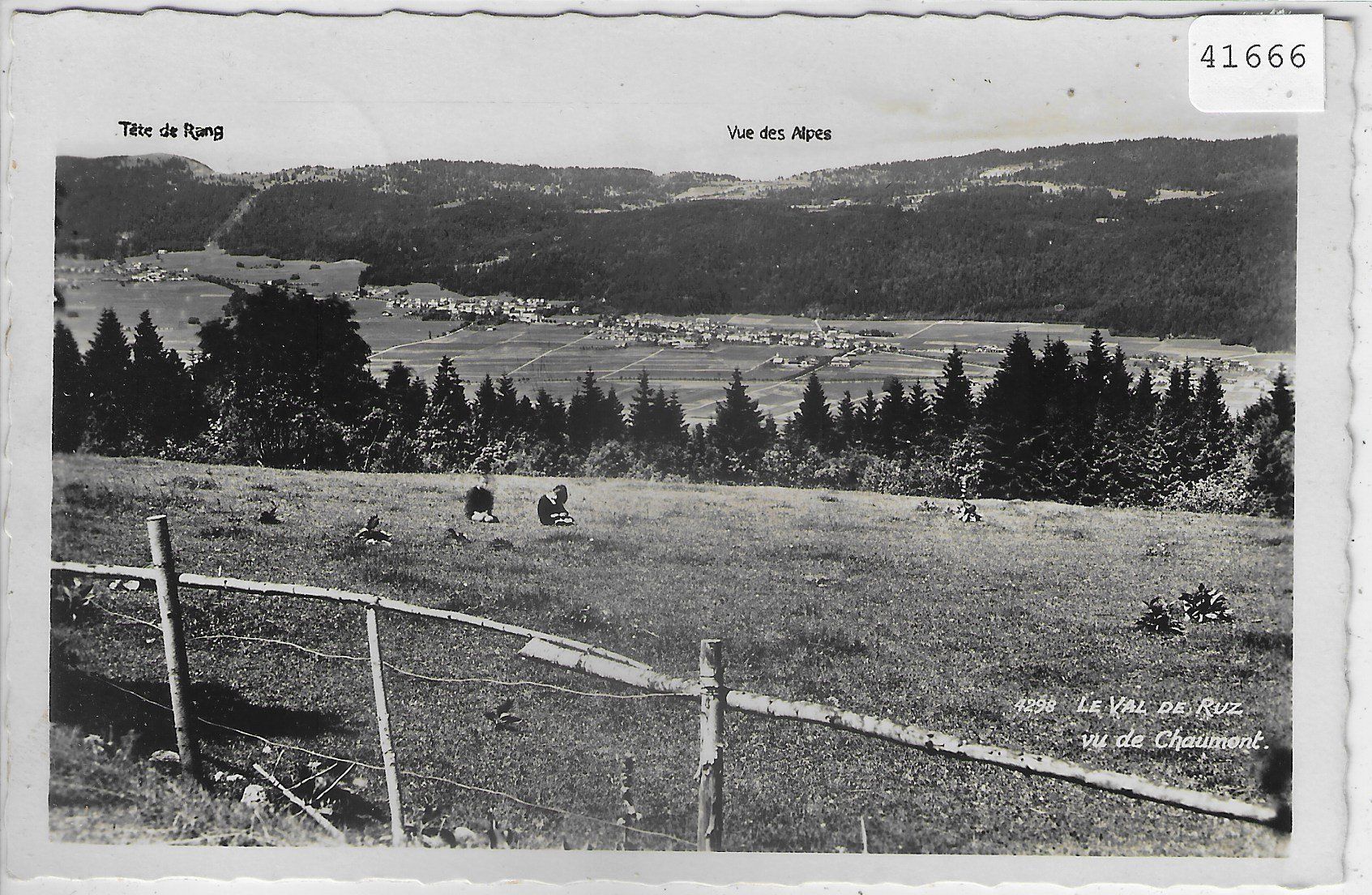 Cartoline postali: Le Val de Ruz vu de Chaumont – Usato da Ettingen venduto da Kartenplanet