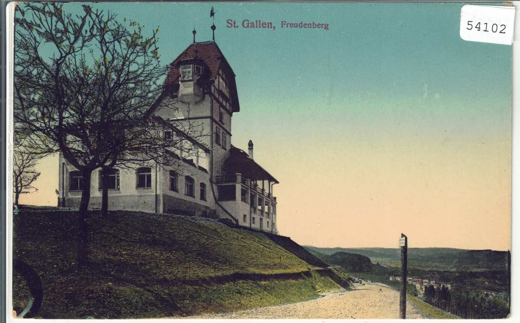 Cartes postales: St. Gallen - Freudenberg - Litho – D'occasion à Ettingen par Kartenplanet