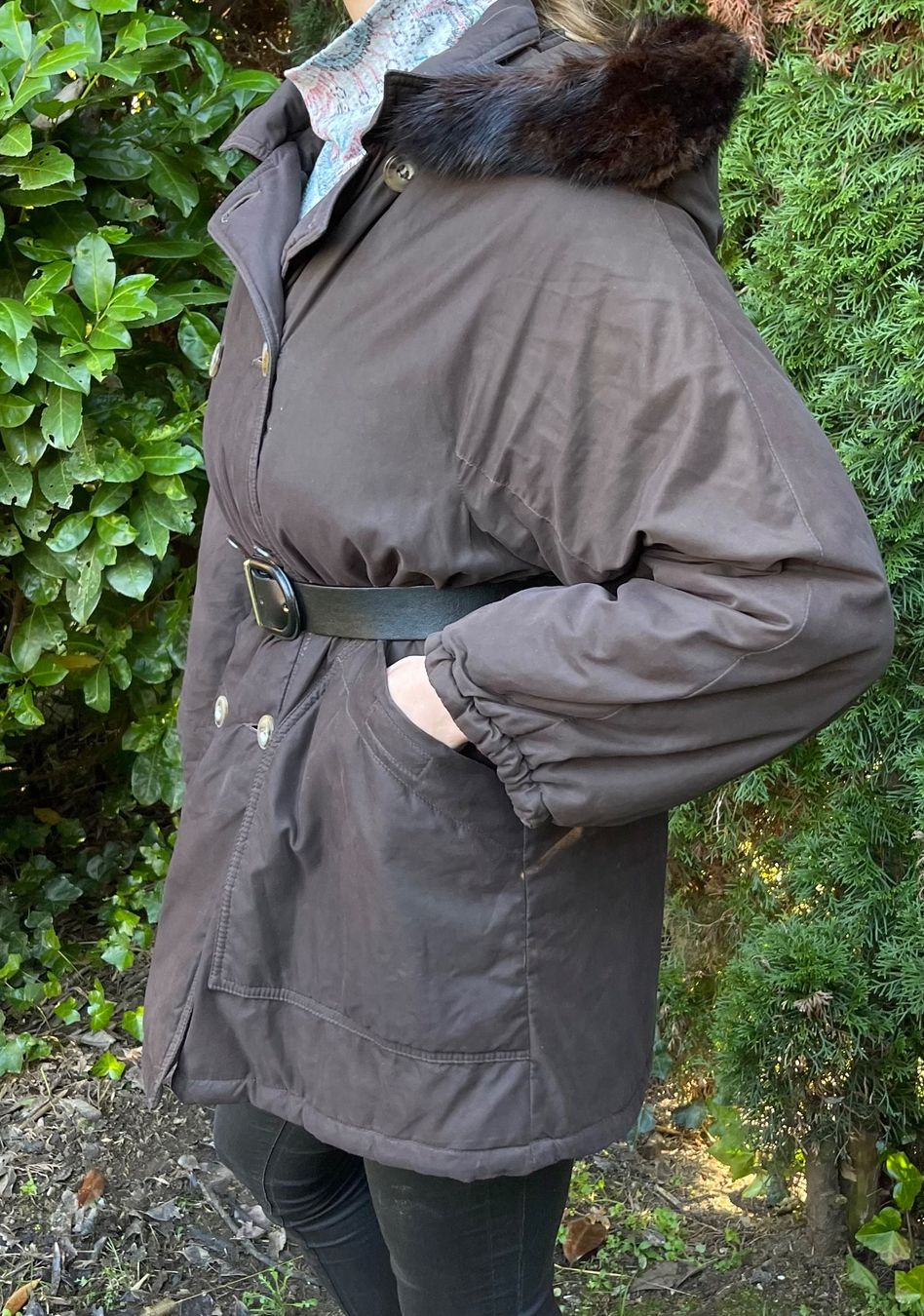 Max Mara Vestes: Max Mara Chic cappotto -pelliccia vera,caldo e elegant,L – D'occasion à Gordevio par LanaZimm 2