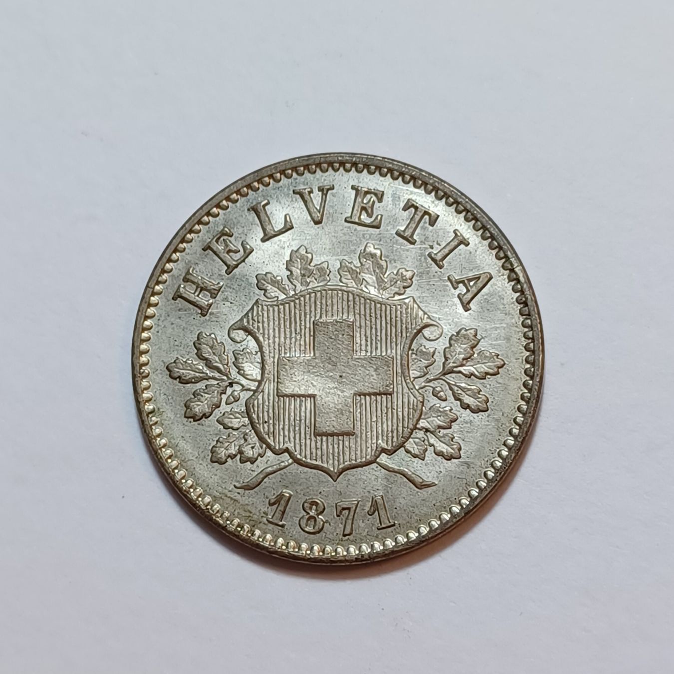 Tutti le monete: 10 Rappen 1871 stgl – Usato da Pfäffikon ZH venduto da Schweizer_Muenzen