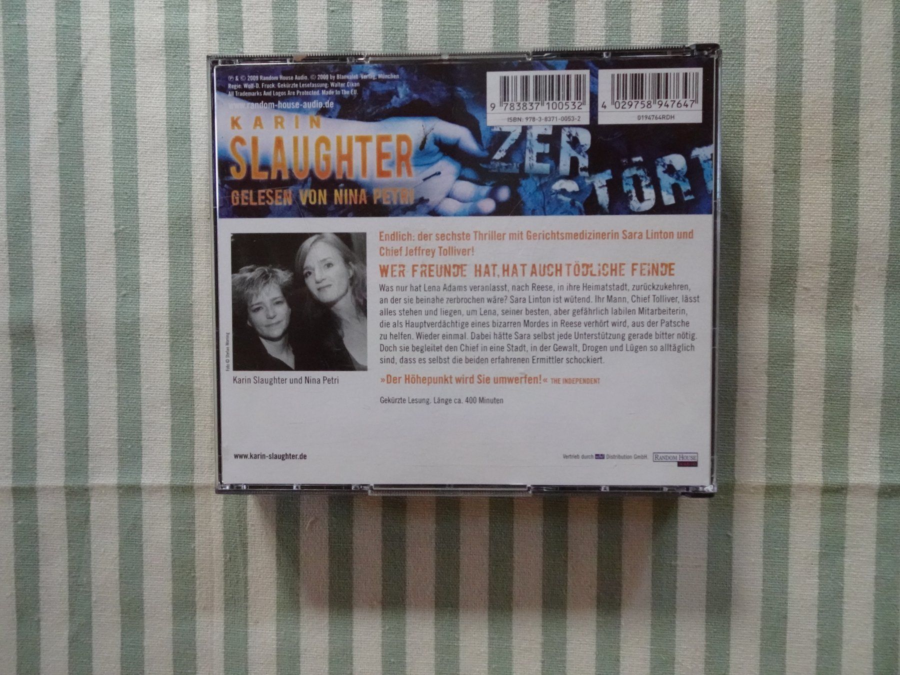 Audiolibri: Hörbuch - Karin Slaughter - Zerstört - B286 – Usato da Küssnacht am Rigi venduto da Bookslove-Divers 1