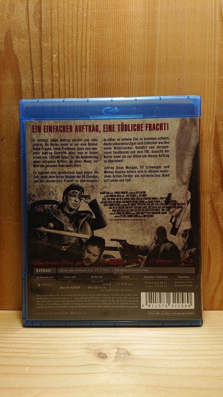 Alle DVDs: THE COURIER Blu-Ray mit Jeffrey Dean Morgan – Gebraucht aus Wilderswil von Exebub 1