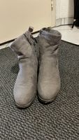 Dunkel Graue Winterstiefel Gr. 39