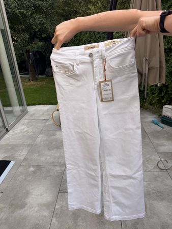 Mos Mosh Jeans Dara Deluxe weiss Grösse 25 neu mit Etikett